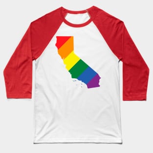 California state LGBT Pride Baseball T-Shirt